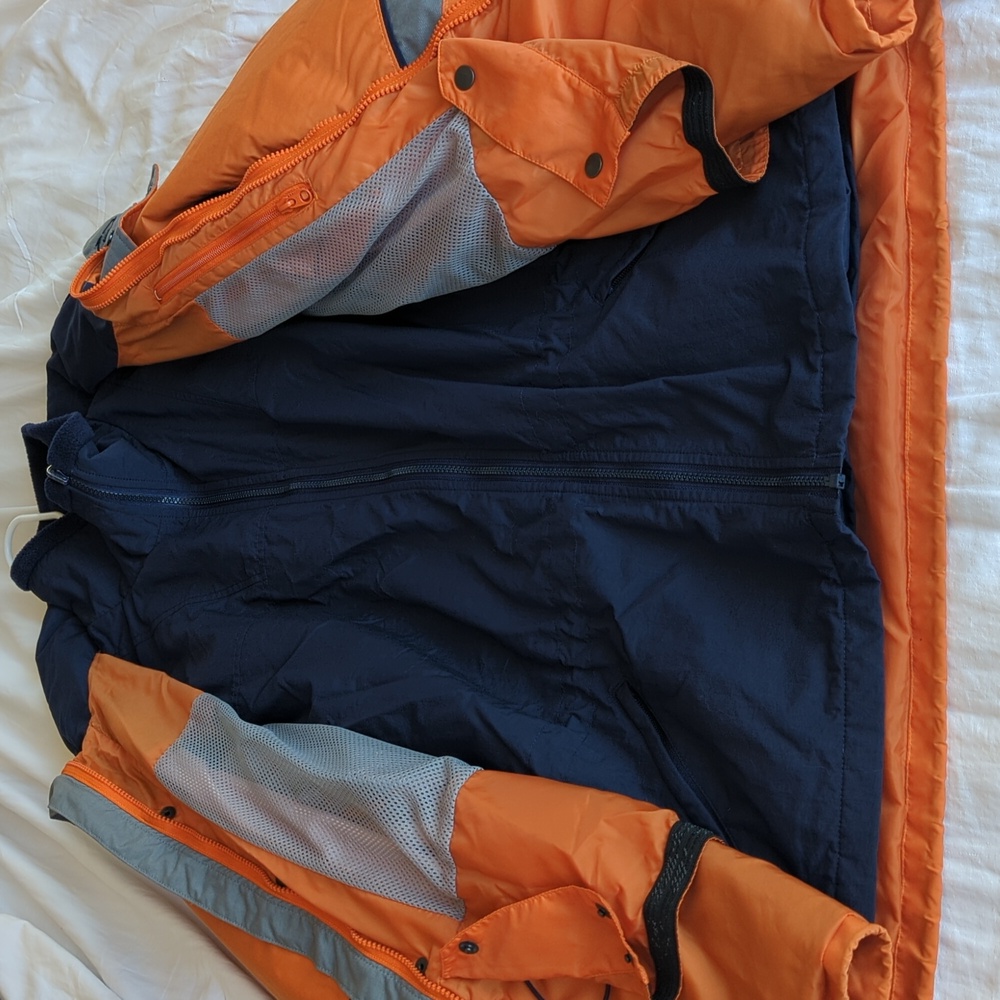 Vintage 90s/Y2K Columbia HooDoo Interchange Jacket - Orange & Navy - Picture 5 of 16